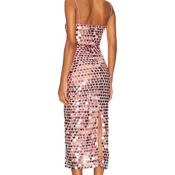 The New Arrivals by Ilkyaz Ozel Phoenix Sequin Dress Dusty Rose NEW with tag - Picture 2 of 2